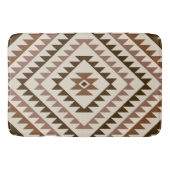 Aztec Diamond Motif Design Browns+Cream Badmat (Voorkant)