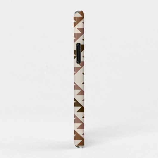 Aztec Diamond Motif Design Browns+Cream Case-Mate iPhone Case (Achterkant/rechts)