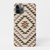 Aztec Diamond Motif Design Browns+Cream Case-Mate iPhone Case (Achterkant)