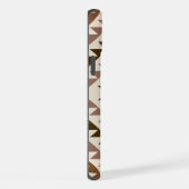 Aztec Diamond Motif Design Browns+Cream iPhone Hoesje (Rechterkant)