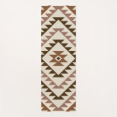 Aztec Diamond Motif Design Browns+Cream Yogamat (Voorkant)