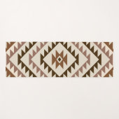 Aztec Diamond Motif Design Browns+Cream Yogamat (Voorkant (horizontaal))