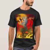 Aztec Dog of the Dead Design T-shirt (Voorkant)