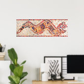 Aztec Dragon Mosaic Poster (Thuiskantoor)