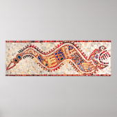 Aztec Dragon Mosaic Poster (Voorkant)