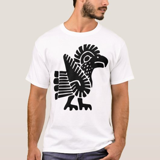 Aztec Eagle Illustration T-Shirt (Voorkant)