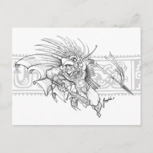 Aztec Eagle Warrior Briefkaart