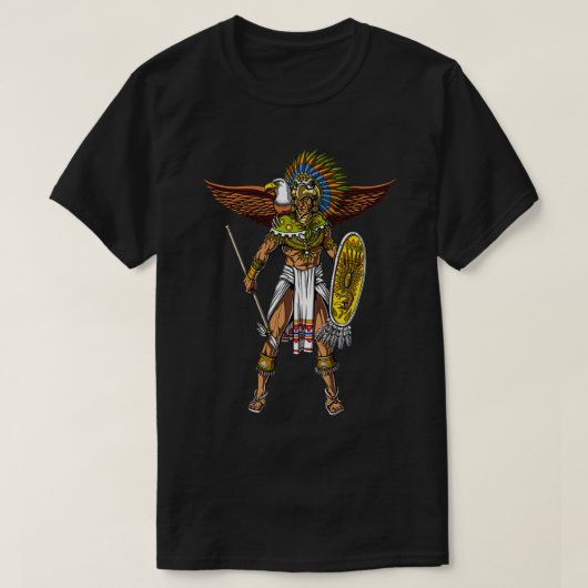 Aztec Eagle Warrior Native Meican Civilization Myt T-shirt (Design voorkant)