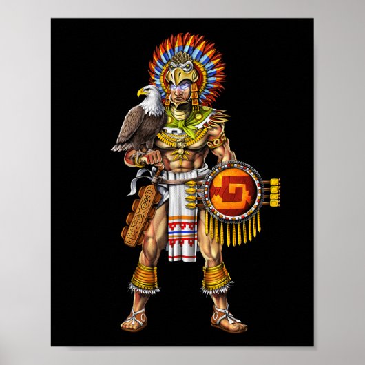 Aztec Eagle Warrior Poster (Voorkant)