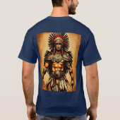 Aztec Eagle Warrior T-shirt - ingewikkeld Tattoo (Achterkant)