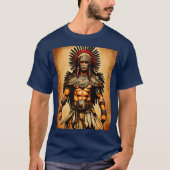 Aztec Eagle Warrior T-shirt - ingewikkeld Tattoo (Voorkant)