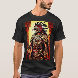 Aztec Eagle Warrior T-shirt - ingewikkeld Tattoo
