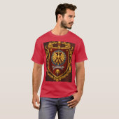 Aztec Eagle Warrior T-shirt - ingewikkeld Tattoo (Voorkant volledig)