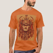 Aztec Eagle Warrior T-Shirt - Verfijnd Tattoo De (Voorkant)