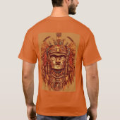 Aztec Eagle Warrior T-Shirt - Verfijnd Tattoo De (Achterkant)