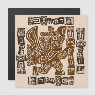 Aztec Eagle Warrior Tribal Oude kunst