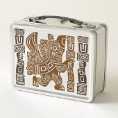 Aztec Eagle Warrior Tribal Oude kunst (Achterkant)