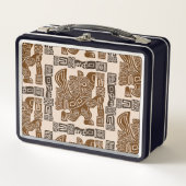 Aztec Eagle Warrior Tribal Oude kunst (Voorkant)