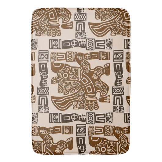 Aztec Eagle Warrior Tribal Oude kunst Badmat (Voorkant Verticaal)