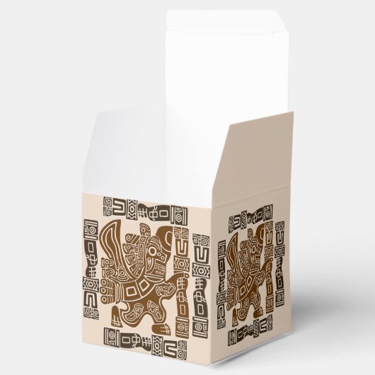 Aztec Eagle Warrior Tribal Oude kunst Bedankdoosjes (Geopend)