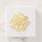 Aztec Eagle Warrior Tribal Oude kunst Bedankjes Labels (Met doos)