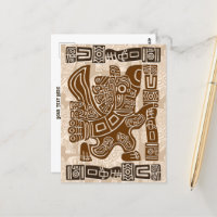 Aztec Eagle Warrior Tribal Oude kunst