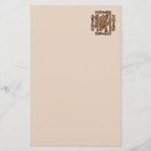 Aztec Eagle Warrior Tribal Oude kunst Briefpapier (Voorkant)