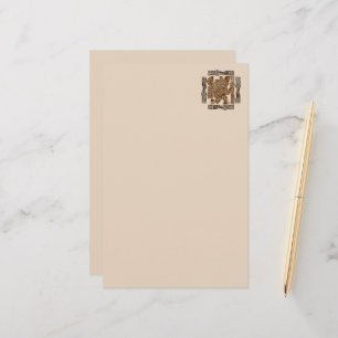 Aztec Eagle Warrior Tribal Oude kunst Briefpapier