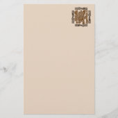 Aztec Eagle Warrior Tribal Oude kunst Briefpapier (Voorkant)