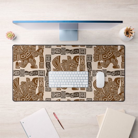 Aztec Eagle Warrior Tribal Oude kunst Bureaumat (Kantoor 1)