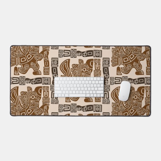 Aztec Eagle Warrior Tribal Oude kunst Bureaumat (Keyboard & Muis)