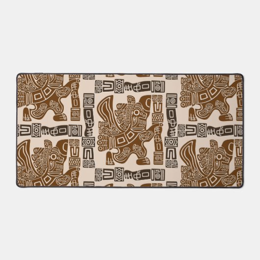 Aztec Eagle Warrior Tribal Oude kunst Bureaumat (Voorkant)