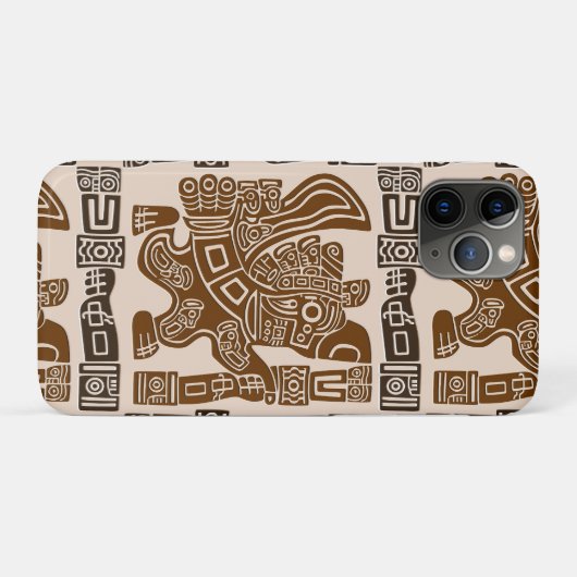 Aztec Eagle Warrior Tribal Oude kunst Case-Mate iPhone Case (Achterkant (horizontaal))