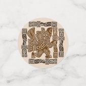 Aztec Eagle Warrior Tribal Oude kunst Confetti (Kleine voorkant)