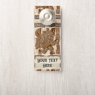 Aztec Eagle Warrior Tribal Oude kunst Deurhanger