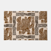 Aztec Eagle Warrior Tribal Oude kunst Deurmat (Voorkant)