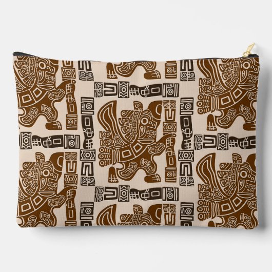 Aztec Eagle Warrior Tribal Oude kunst Etui (Achterkant)