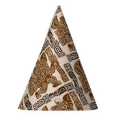 Aztec Eagle Warrior Tribal Oude kunst Feesthoedjes (Links)