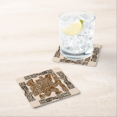 Aztec Eagle Warrior Tribal Oude kunst Kartonnen Onderzetters (Insitu)