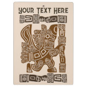 Aztec Eagle Warrior Tribal Oude kunst Klembord (Achterkant)