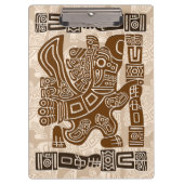 Aztec Eagle Warrior Tribal Oude kunst Klembord (Voorkant)