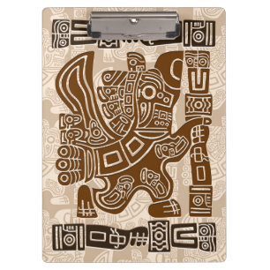 Aztec Eagle Warrior Tribal Oude kunst Klembord