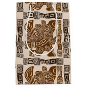 Aztec Eagle Warrior Tribal Oude kunst Medium Cadeauzakje (Voorkant)