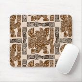 Aztec Eagle Warrior Tribal Oude kunst Muismat (Met muis)