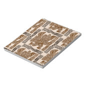 Aztec Eagle Warrior Tribal Oude kunst Notitieblok (Linkerzijde)