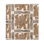 Aztec Eagle Warrior Tribal Oude kunst Notitieblok (Voorkant)