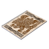 Aztec Eagle Warrior Tribal Oude kunst Notitieboek (Linkerzijde)