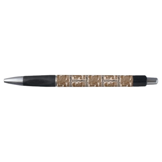 Aztec Eagle Warrior Tribal Oude kunst Pen (Voorkant)