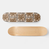 Aztec Eagle Warrior Tribal Oude kunst Persoonlijk Skateboard (Horizontaal)
