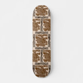Aztec Eagle Warrior Tribal Oude kunst Persoonlijk Skateboard (Voorkant)